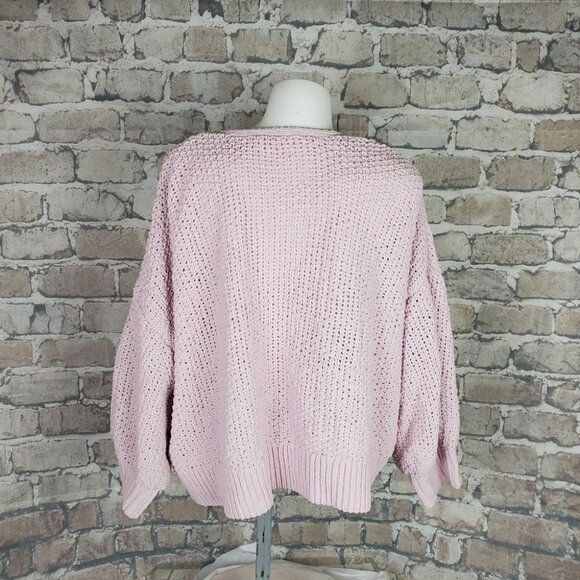GAP Lavender 90s Shaker Open Boxy Cardigan Drop Shoulder XXL Barbiecore Softgirl - Picture 9 of 13